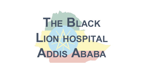Black Lion Hospital historical logo reference.